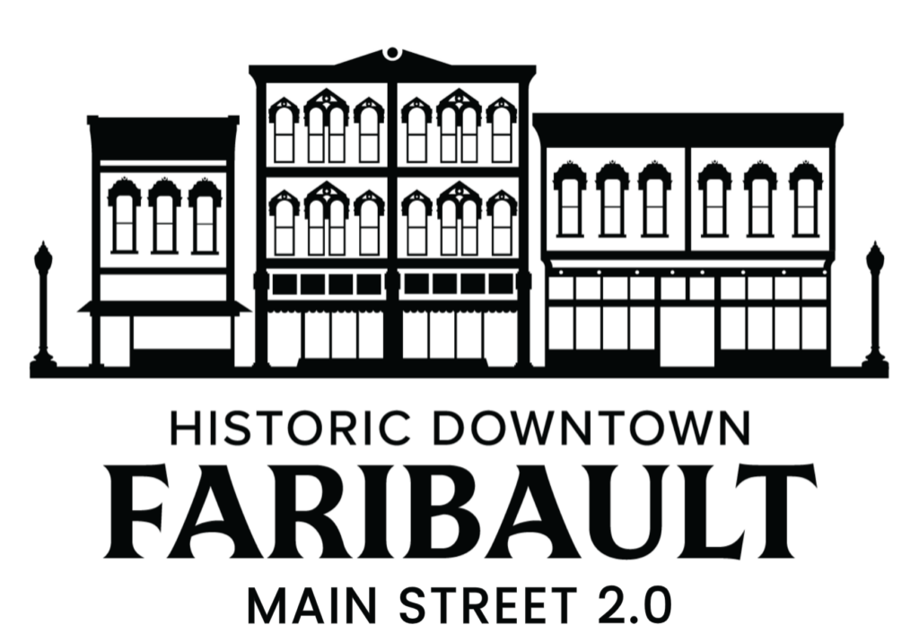Historic Downtown Faribault MAIN STREET BOARD 2.0 LOGO